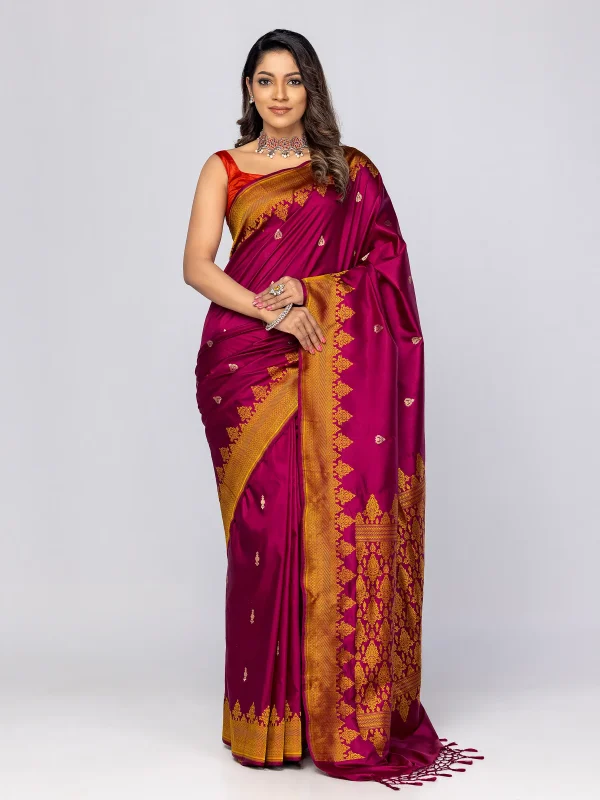 Maroon Mirpur Katan Saree