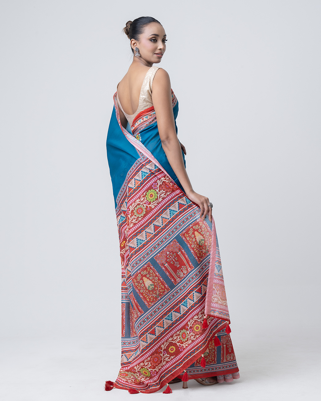 সেমি মসলিন শাড়ি – SS14 - Image 2